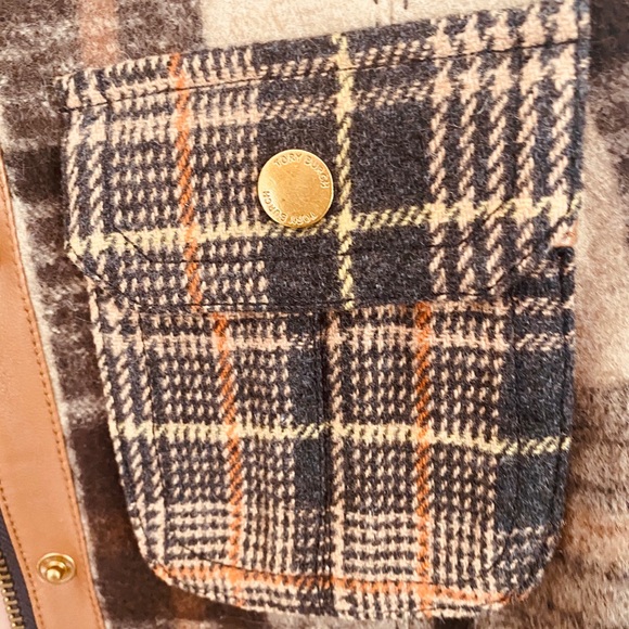 EUC Rare Tory Burch Fur Sleeve Coat Size 0 - Picture 3 of 5